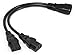 Gagool UPS Server Y Splitter C14 to 2 x C13 Power Adapter Cable Cord