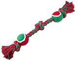 Christmas Dog Rope Toy Puppy Teething Toys for Medium Dogs Tug of War by BINGPET