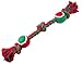 Christmas Dog Rope Toy Puppy Teething Toys for Medium Dogs Tug of War by BINGPET