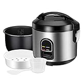 Rice Cooker, One-Touch Control,Small 5-cup Uncooked