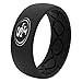 NFL San Francisco 49ers - Groove Life Silicone Wedding Ring for Men Breathable Rubber Rings for Men, Lifetime Coverage, Unique Design, Comfort Fit Mens Ring - Original Black Size 12