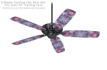 Tie Dye Star 102 Ceiling Fan Skin Kit Fits Most 52 Inch Fans