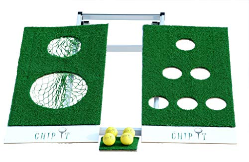 CHIP IT - Golf Game. Includes Beer Pong Golf Game Board and Golf Chipping Game Board.