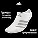 adidas Men's Superlite Stripe Super No Show Socks (3-Pair), Black/Onix/Light Onix, Large