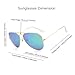 VOPOLAR Sunglasses for Women Men Aviator Polarized Unisex Superlight UV protection Driving with sun glasses Case