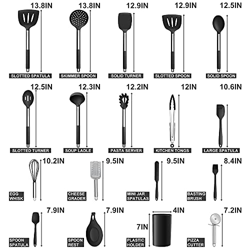 Silicone Kitchen Utensils Set, Efar 30Piece Cooking Utensils Set with