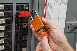 Brady SafeKey Lockout Padlock - Aluminum - Red