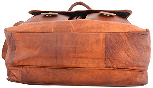 Shakun Leather Messenger Bag Briefcase Laptop Bag Computer Shoulder Satchel NEW