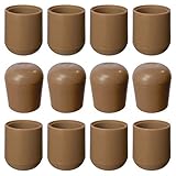 Folding Chair Leg Caps Beige 7/8 Inch - Heavy Duty