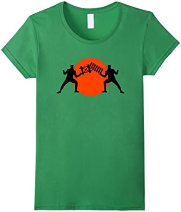 Women's Funny Fencing Sport Lunge Parry En Garde Pret Allez T Shirt Medium Grass