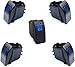 MKING Marine Boat Marine Rocker Switch,Waterproof Rocker Switch, 12V 20A Blue LED Switch,Suitable for Boats, Trucks, Cars, RVs, Yachts, etc. (Blue)