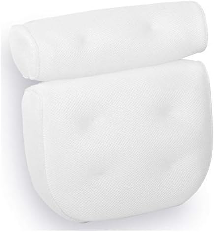 Royal Casa Bath Pillow – Non Slip, Luxury Bathtub Pillow for Your Head & Neck. Anti-Mold & Waterproof. This Spa Cushion has 6 Extra Large Suction Cups to Guarantee The Best Relaxing Experience