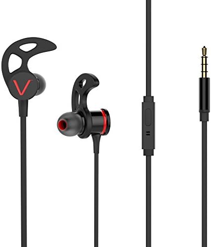 Wired Sports Earphones In Ear Earbuds with Built-in Microphone for iPhone Android Laptop