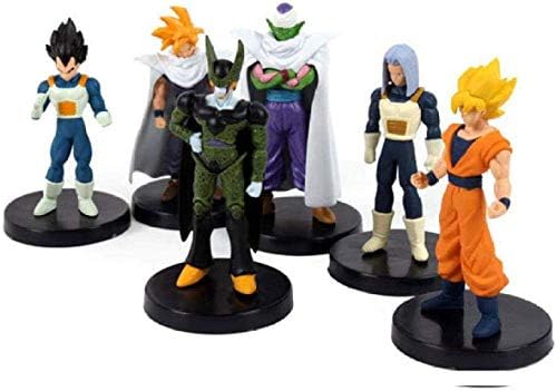 奉呈 像デmodeled Anime6個 アンサンブル アニメドラゴンボールzフィス悟空ベジータセルピッコロpvcアクションフィギュアスタチューコレクションmodelejouets Qqqne Poupee 15のcm