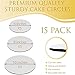 Upper Midland Products Cake Boards - Set of 15 White Cake circle bases - 6 inches, 8 inches, and 10 inches, 5 of eachâ€¦ (15)