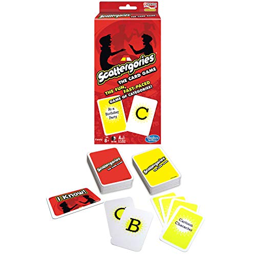 Scattergories The Card Game  Your Favorite Categories Game Meets Slap Jack  For At Home, On a Road Trip, or Vacation  2 or More Players  Ages 8 and Up (Elements Card Game Best Deck)