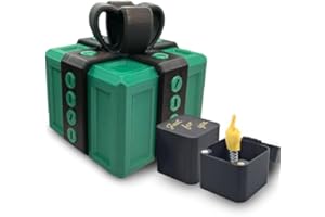 RTSQYCB Annoying Gift Box with Screws, Really Annoying Gift Box, Annoying Gift Box with Just for You Finger in a Box, Surprise Funny Prank Box (Green Black,L+Finger Box)