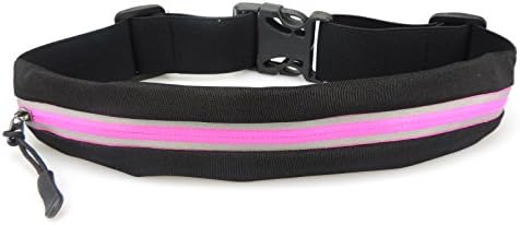 CREATEWAY Running Belt ,Waist Pack,Expandable Pocket Waterproof Universal Sport Running Waist Belt Bag (pink)