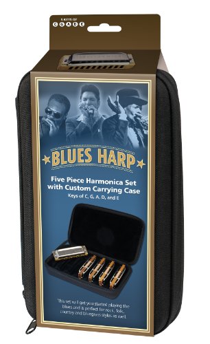 Hohner COB Case of Blues 5 Harmonica Bundle - Keys of G, A, C, D, & E