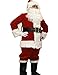Tacuvan Men's Deluxe Santa Suit 10pc. Christmas Ultra Velvet Adult Santa Claus Costume S