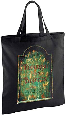 Harry Potter Tote Bag Fourish And Botts Bookseller Logo Official Black One Size