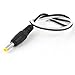 uxcell 4.0mm x 1.7mm DC Power Male Connector Adapter Black 25cm Long for PC Laptop