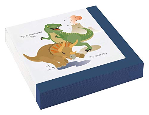 45-teiliges Party-Set Dinosaurier - Happy Dinosaur - Teller Becher ServiettenTischdecke Trinkhalme für 8 Kinder – Bild 5