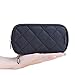 Makeup Brush Case Makeup Brush Holder Travel Professional Cosmetic Bag Artist Storage Bag Stand-up Foldable Makeup Cup (Black Drawstring, Small)