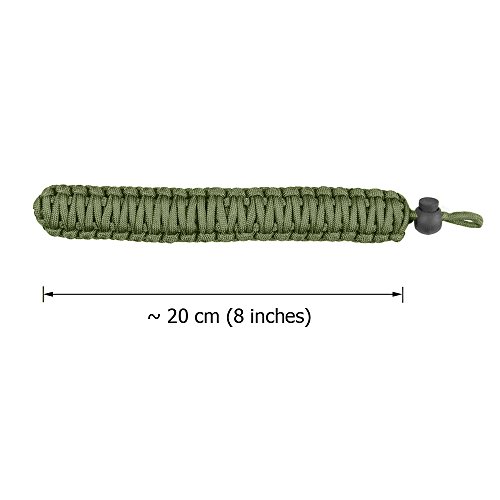 FoRapid Braided 550 Paracord Adjustable Camera Wrist Strap / Bracelet for Mirrorless Compact System DSLR Cameras, Binoculars (Olive Drab)