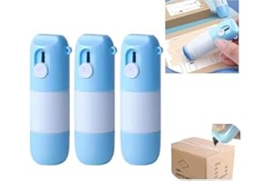 3PCS Thermal Paper Correction Fluid, Portable Correction Fluid with Cutter for Labels & Invoices
