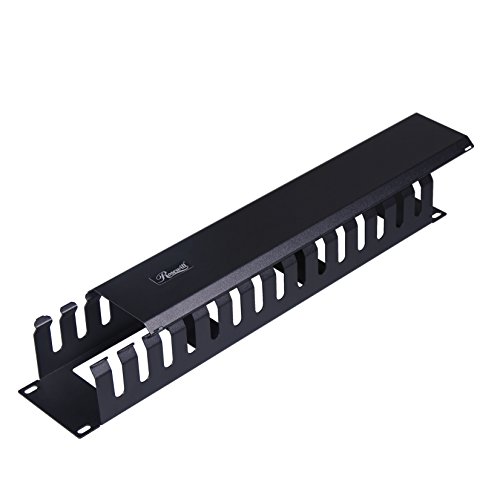 Rosewill 2U 19 Inch Rack Mount Horizontal Cable Management with Mounting M6 Screws,  Finger Duct Cable Manager with Cover (RSA-2UCA001) - Thumbnail 4