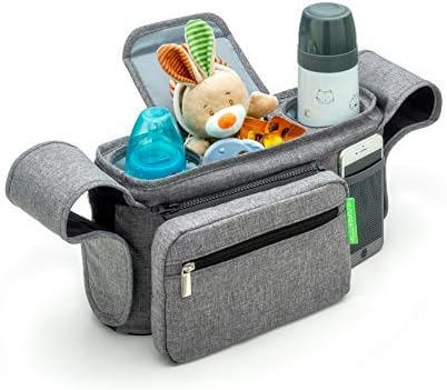 ethan & emma baby stroller organizer with cup holders