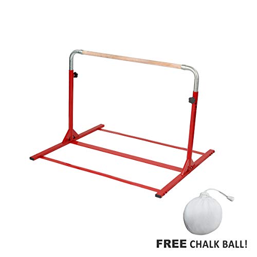Tumbl Trak Expandable Gymnastics Training Jr Kip Bar, Red