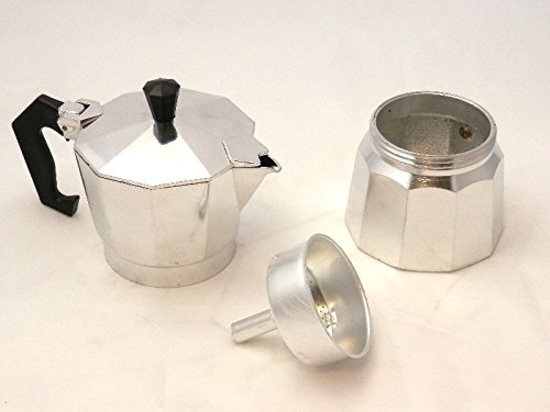 Coffee Maker Aluminum Moka Pot Espresso Maker Classic 3-Cup by PetriStor - Thumbnail 7