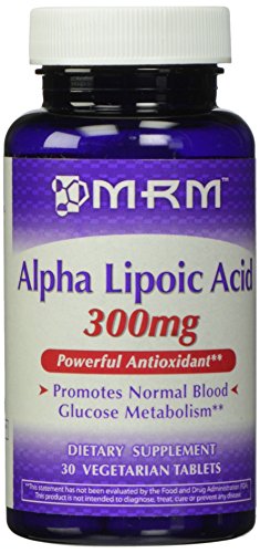 MRM Alpha Lipoic Acid Capsules, 300 mg, 30-Count Bottle (Pack of 2)