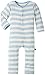KicKee Pants Little Boys Essentials Print Coverall- Pond Stripe, 3-6 Months