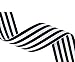 Black and White Striped Grosgrain Ribbon 1 ½ Inch, 30 Yards, Double Face, Premium, Fabric Ribbon, 1.5 Inch, 3 Rolls, 10 Yards Each, Gift Wrap Ribbon for Weddings, Bridal Showers, Christmas, Holidays