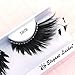 Elegant Lashes D879 Premium Feather Eyelash (Long, Thick Black False Eyelash with Feather Accent Tips and Rhinestone Band) Halloween Dance Rave Costume