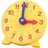 DHCHAPU Student Learning Clock Time Teacher Gear Clock 4 Inch 12/24 Hour