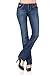 VIRGIN ONLY Women's Slim Bootcut Jeans (Blue, Size 9)