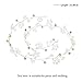 Jovono Bride Wedding Hair Vine Bridal Hairpieces Beaded Rhinestone Hair Accessory for Women and Girls (Silver)