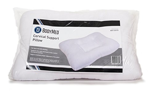 Body Sport Standard Pillow BodyMed, Medium, White (Best Mattress For Bulging Disk)