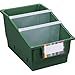 Really Good Stuff Plastic Labeled Book and Organizer Bin for Classroom or Home Use – Sturdy Plastic Book Bins in Fun Royal Colors – (Set of 4)