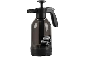 Acouto Pump Foaming Sprayer Hand Pressure Foam Water Sprayer Manual 2 Modes Large Spray Area for Gardening Home Car Wash (Bla