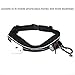 Manzoo Top Fit Running Belt Waist Bag Fanny Pack with 2 Zipper, Water Resistant Pouch Comfortable Fit Most Mobile Phones