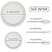 Gezond 250Pcs Disposable Dinnerware Set Compostable Sugarcane Paper Plates and Cutlery with Biodegradable Dinner Plates, Knives, Spoons and Forks for Birthday Party Picnic (White)