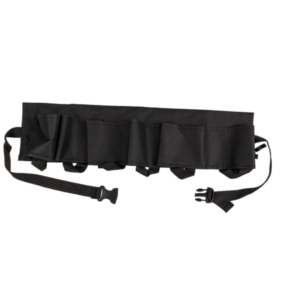 Black Bottle Holder, Beer Belt for 6 Bottles with Metal Bottle Opener, Length Approx. 124 cm, in Gift Box