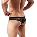 Tonsee® Men's Lace Briefs Sexy Translucent Breathable Underpants (M, Black)