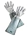 Leather Gardening Gloves by Fir Tree. Premium Goatskin Gloves With Cowhide Suede Gauntlet Sleeves. Perfect Rose Garden Gloves. XL - Men's and Women's Sizes. (See Size Chart Photo)