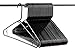 Made in USA Strong Clothes Hangers Bulk, 20-100 Pack Available, Heavy Duty Plastic Hanger for Closet and Clothing Hangars (30pk Black)